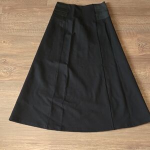 Simon Chang Classic Black A-Line Skirt